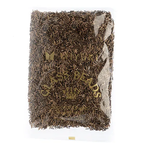Miyuki Slender Bugle 1.3x6mm Bronze Opaque Metallic