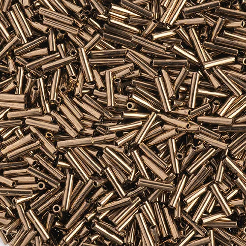 Miyuki Slender Bugle 1.3x6mm Bronze Opaque Metallic
