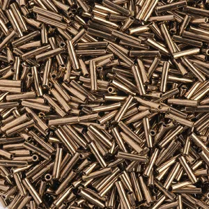 Miyuki Slender Bugle 1.3x6mm Bronze Opaque Metallic