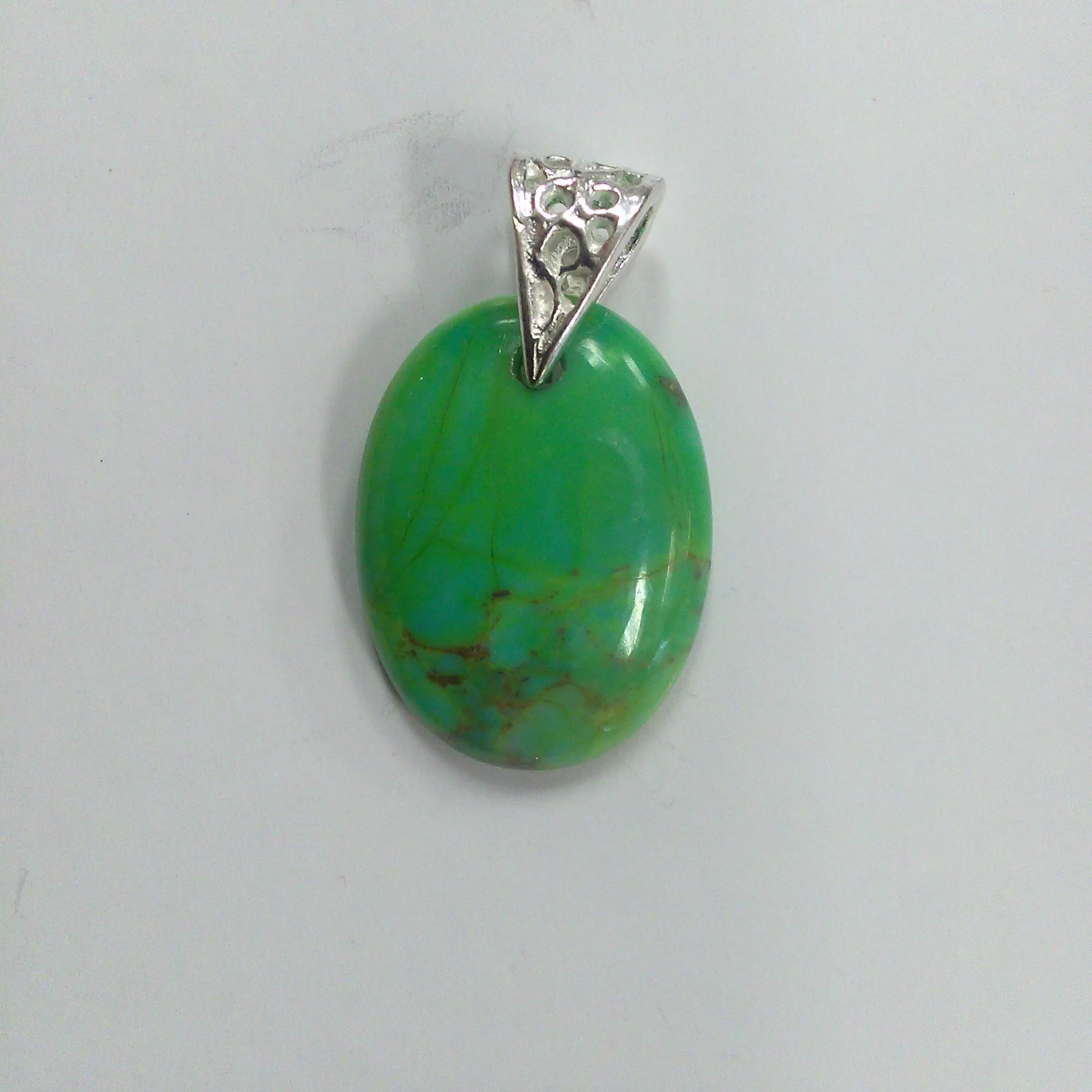 Mohave Turquoise Pendant - Oval