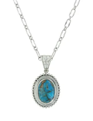 Montana Silversmith Sterling Lane Copper Earth Turquoise Necklace