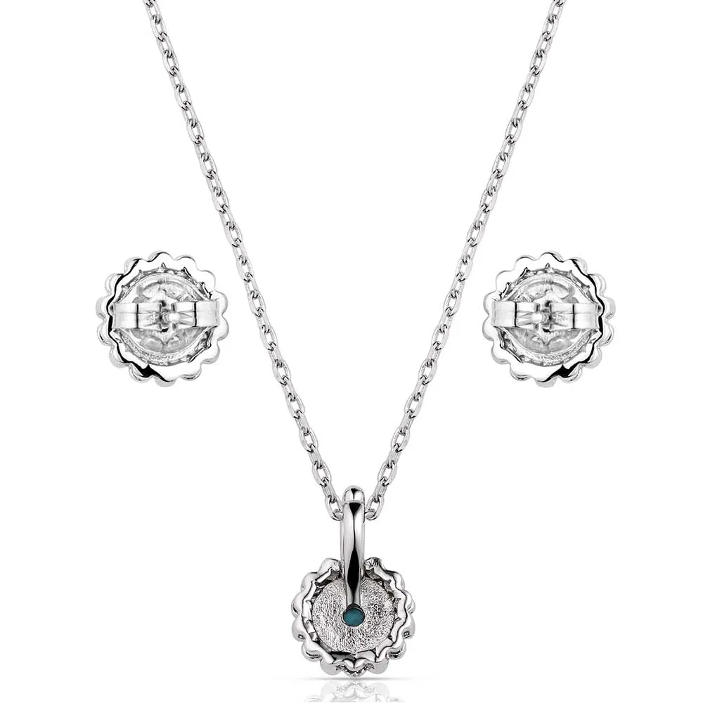 Montana Silversmiths Blue Waters Turquoise Jewelry Set