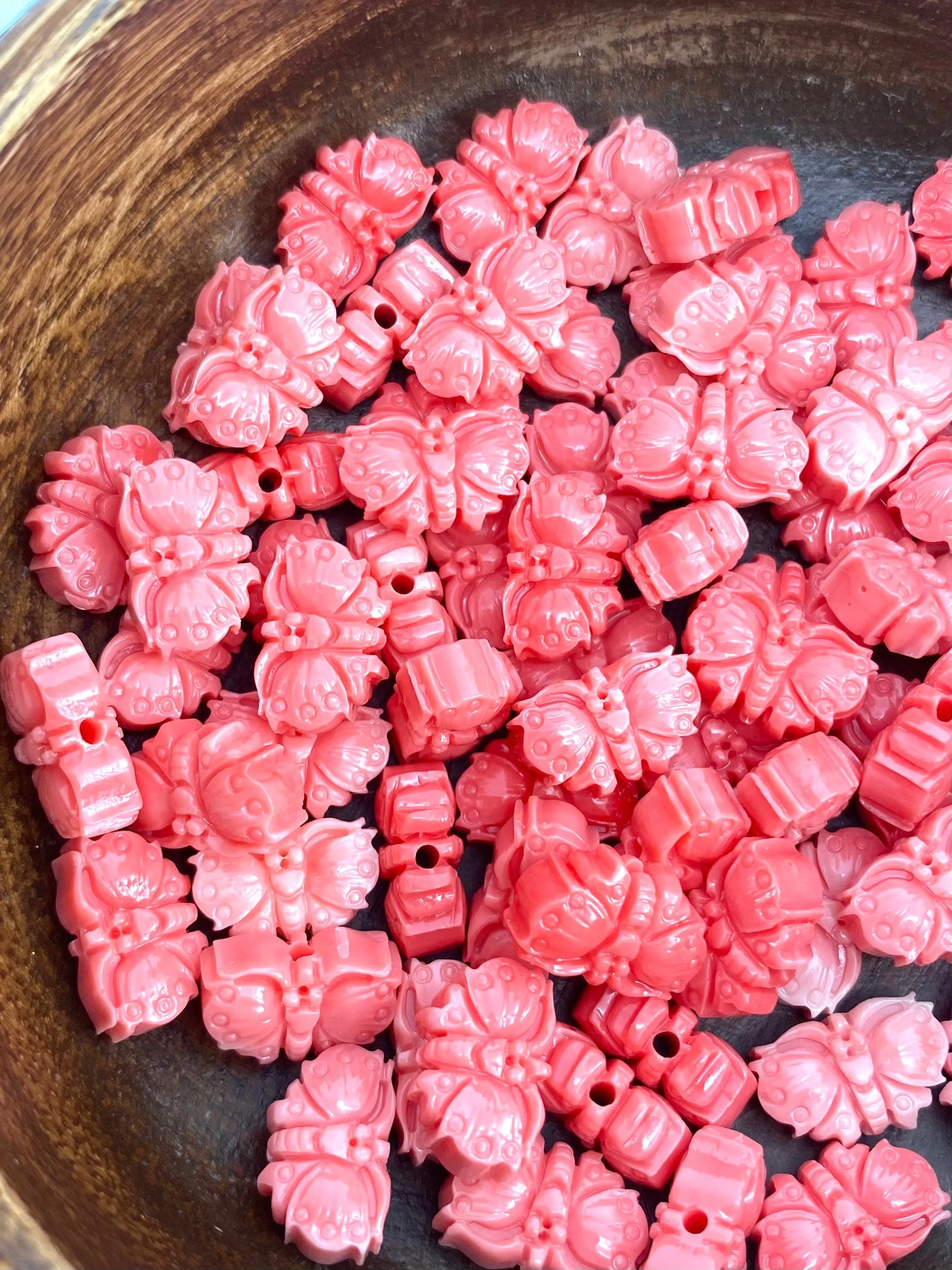 Mother Of Pearl Butterfly Beads, Sku#M686