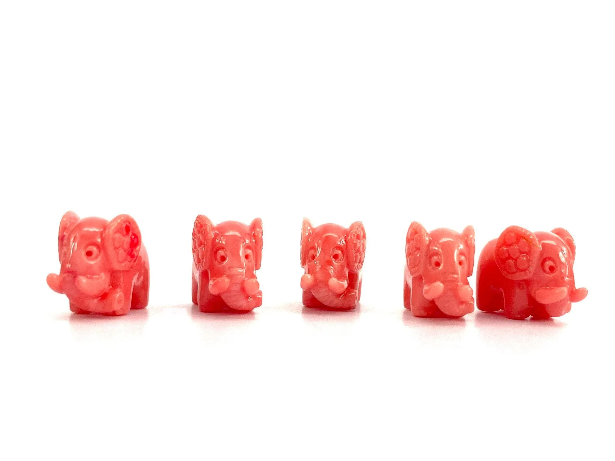 Mother Of Pearl Elephant Beads, Sku#M688