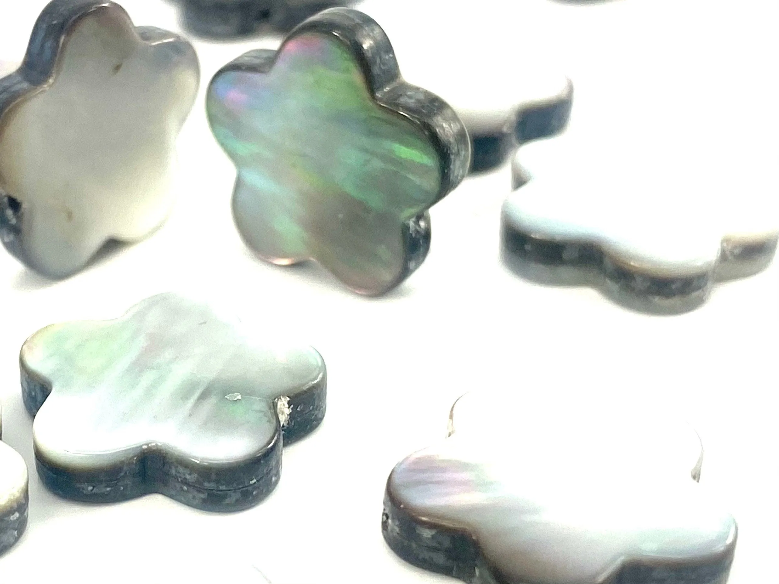 Mother Of Pearl Flower Shell, Morher Of Pearl Bead, Sku#M369