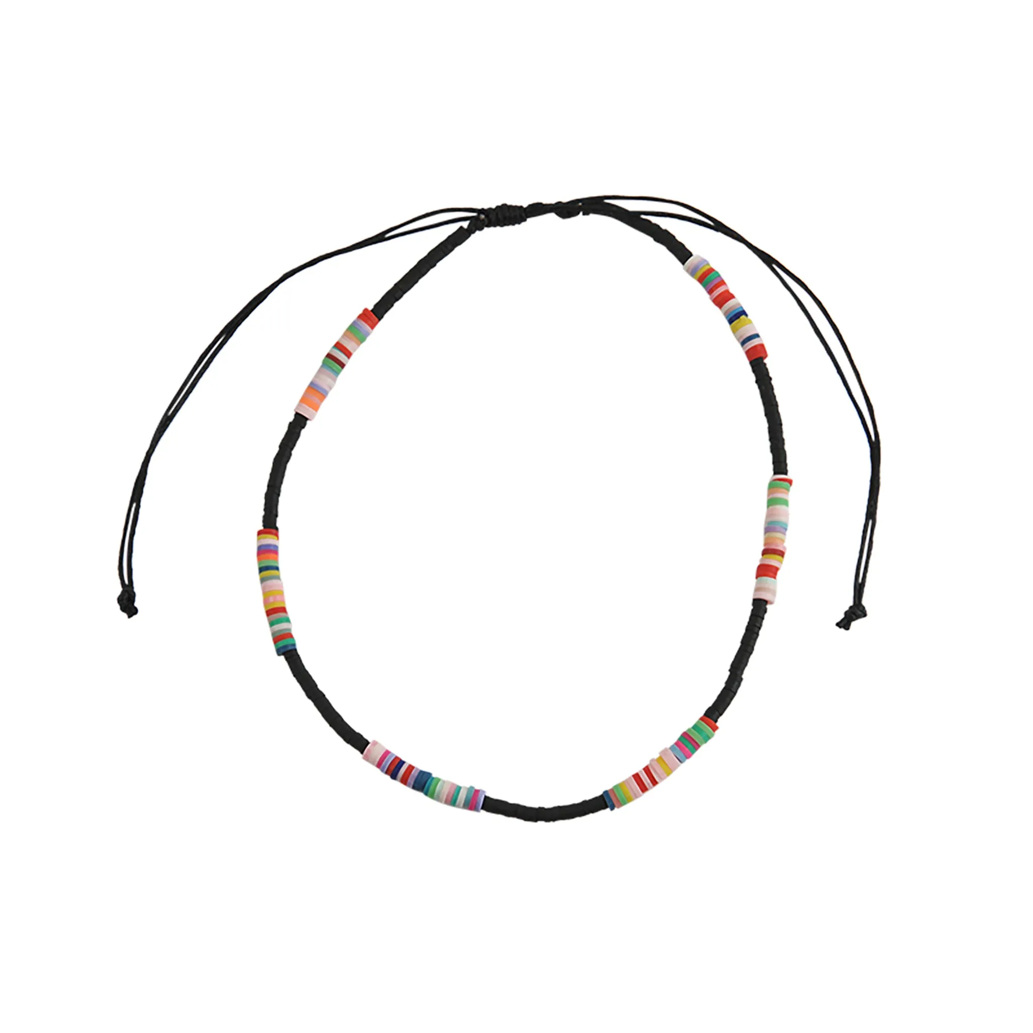 Multi-Colored Fimo Clay Handmade Necklace