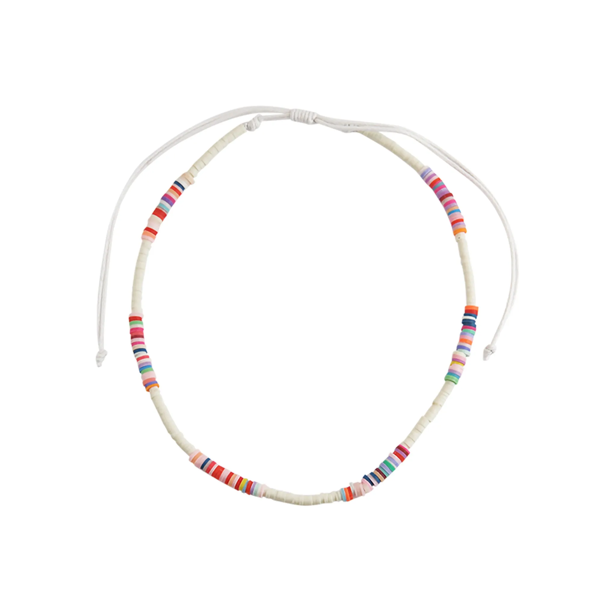 Multi-Colored Fimo Clay Handmade Necklace