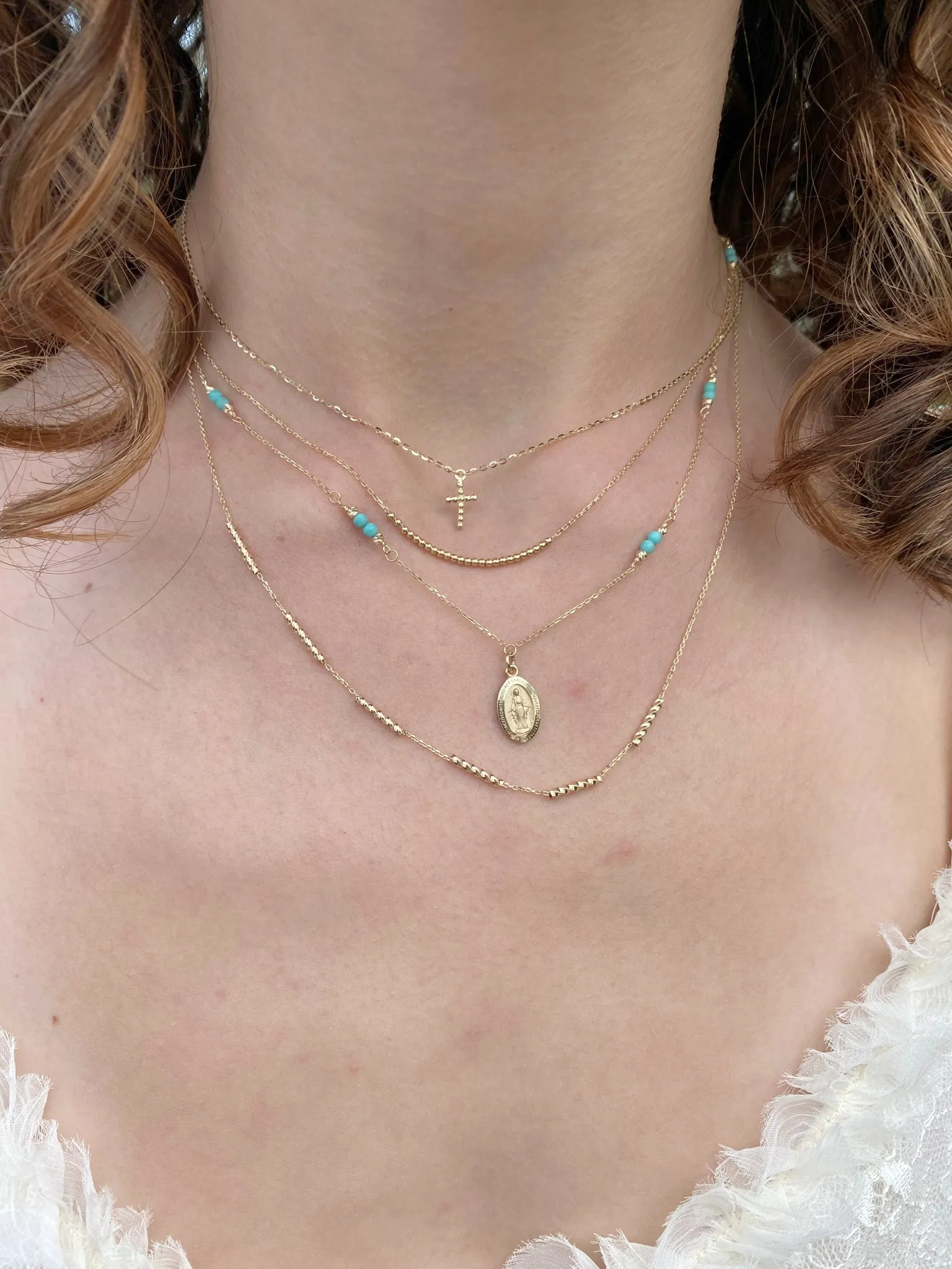 Multi Mini Bead Necklace