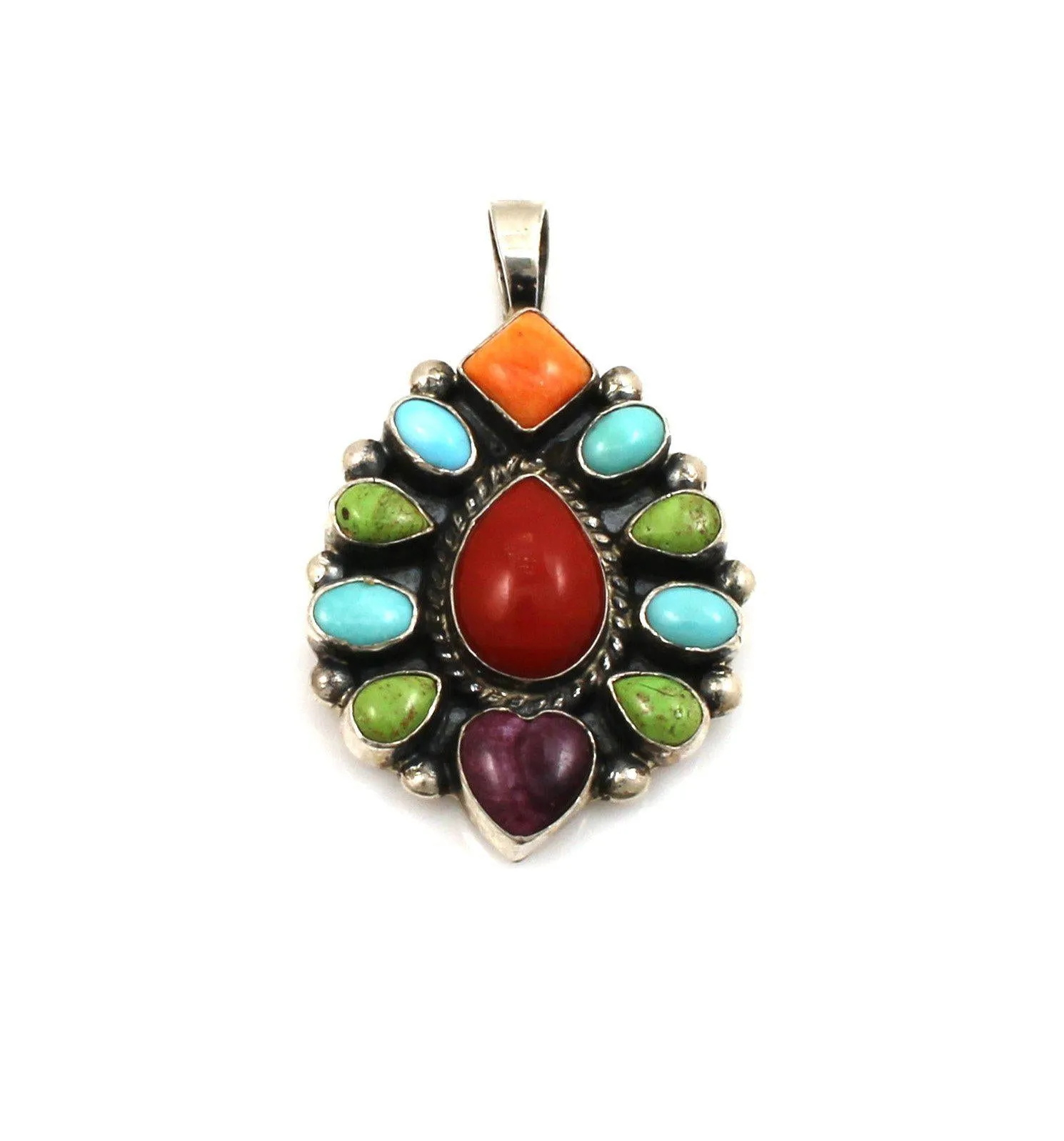 Multi Stone Cluster Pendant