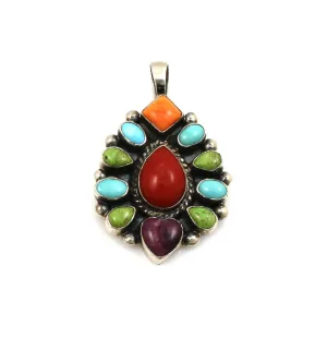 Multi Stone Cluster Pendant
