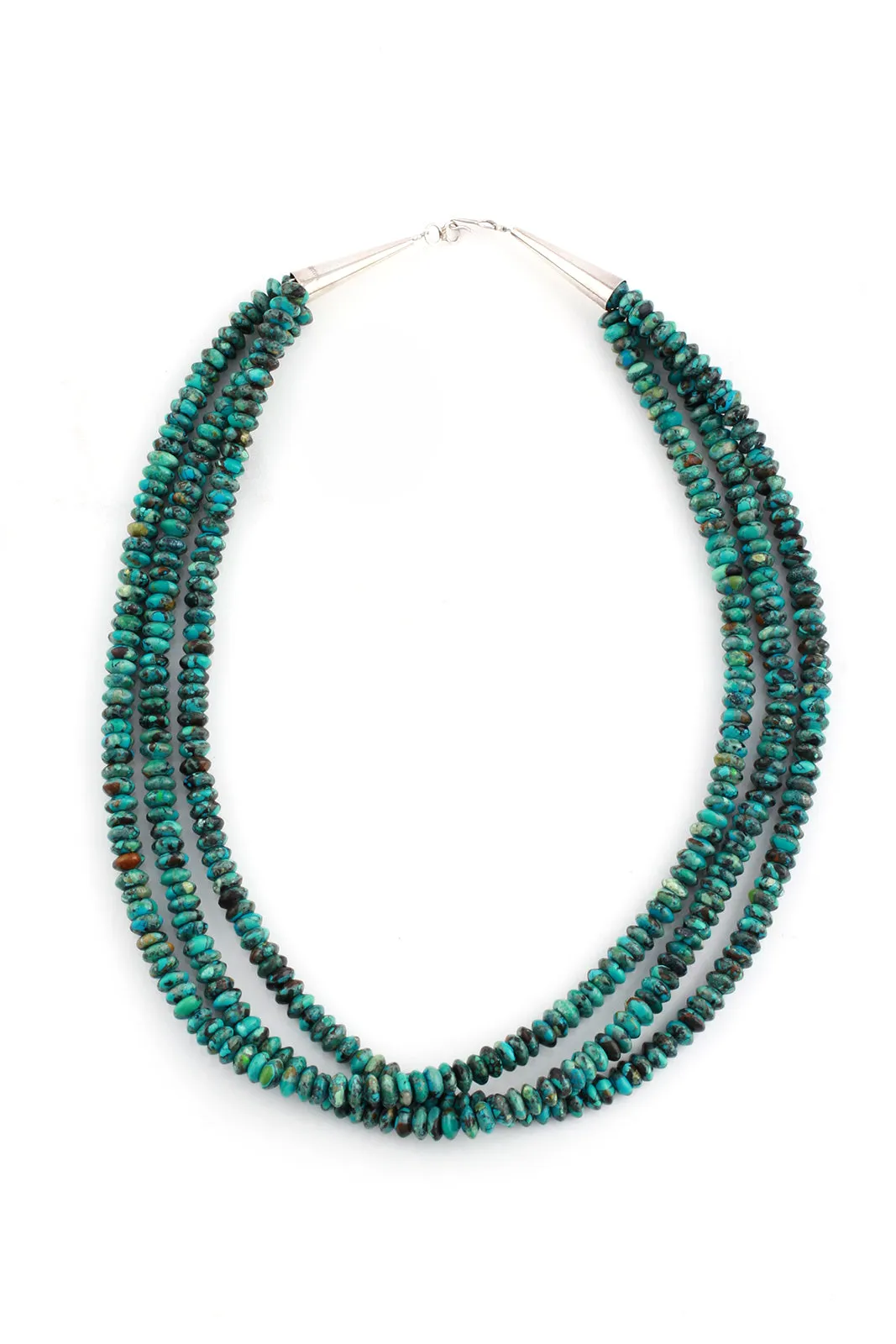Multi-Strand Turquoise Rondelle Necklace