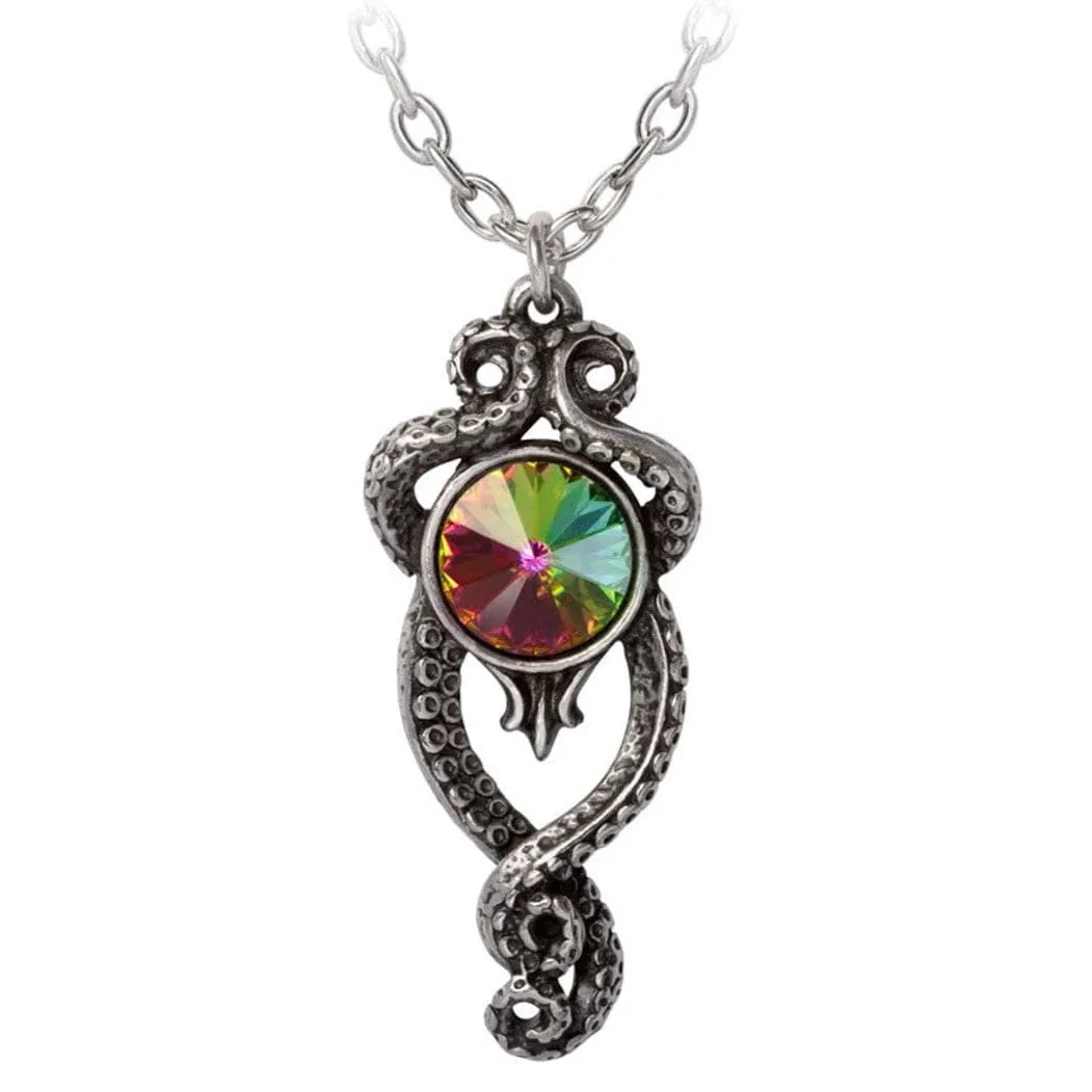 Mysterious Kraken Light in the Dark Pendant Necklace
