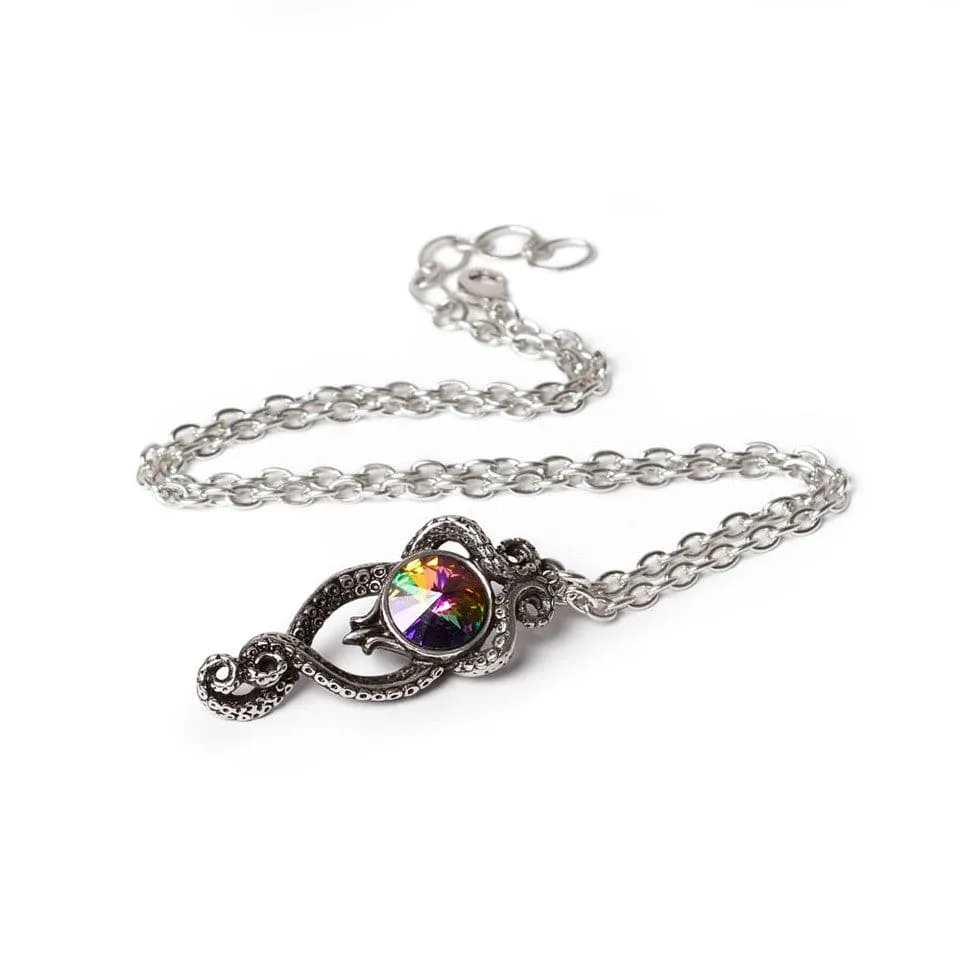 Mysterious Kraken Light in the Dark Pendant Necklace