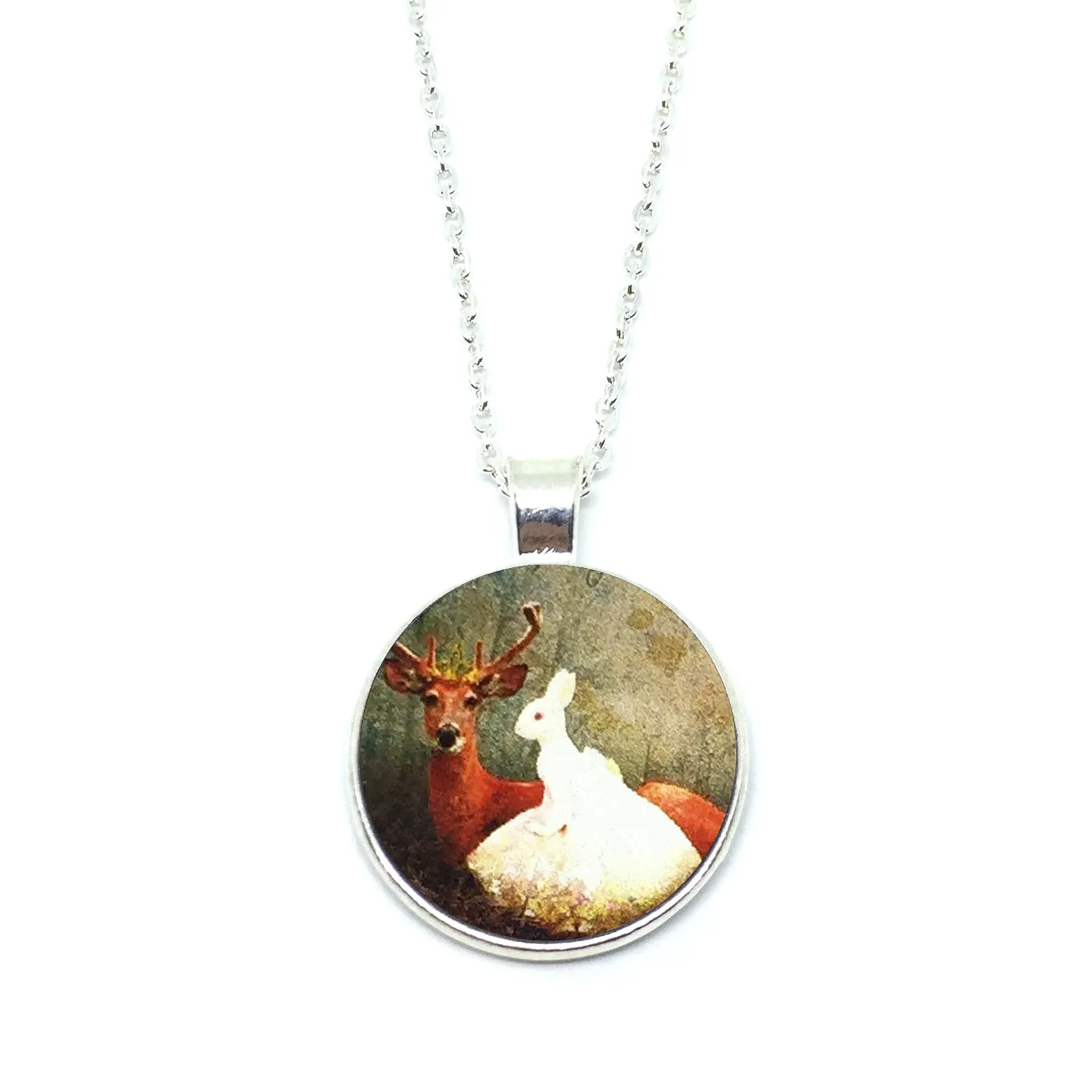 Mythical Rabbitgirl With Deer Necklace - LM