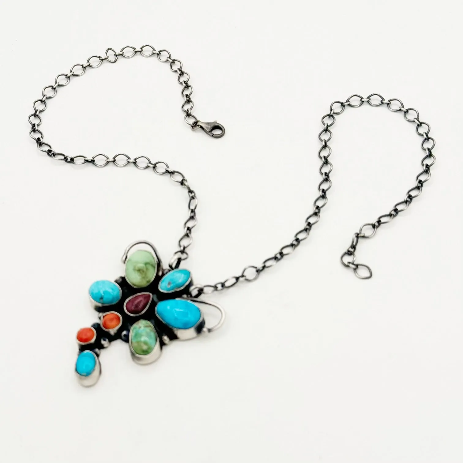 Native Made Rainbow Cluster Necklaces