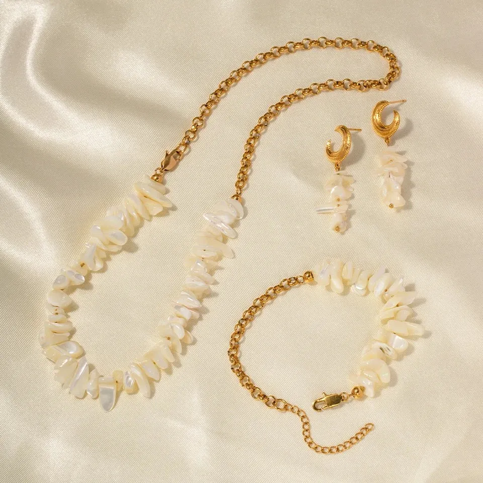 Natural Baroque Shell Jewelry Set