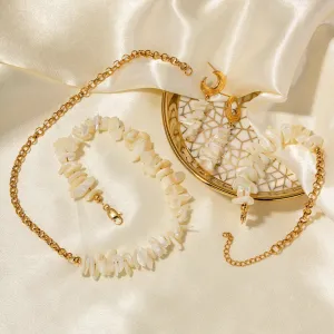 Natural Baroque Shell Jewelry Set