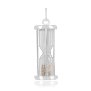 Natural Diamond Hourglass Pendant Necklace