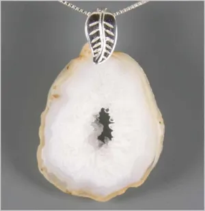 Natural Geode Slice Necklace