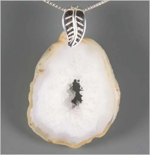 Natural Geode Slice Necklace