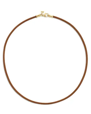 Natural Leather Cord Necklace