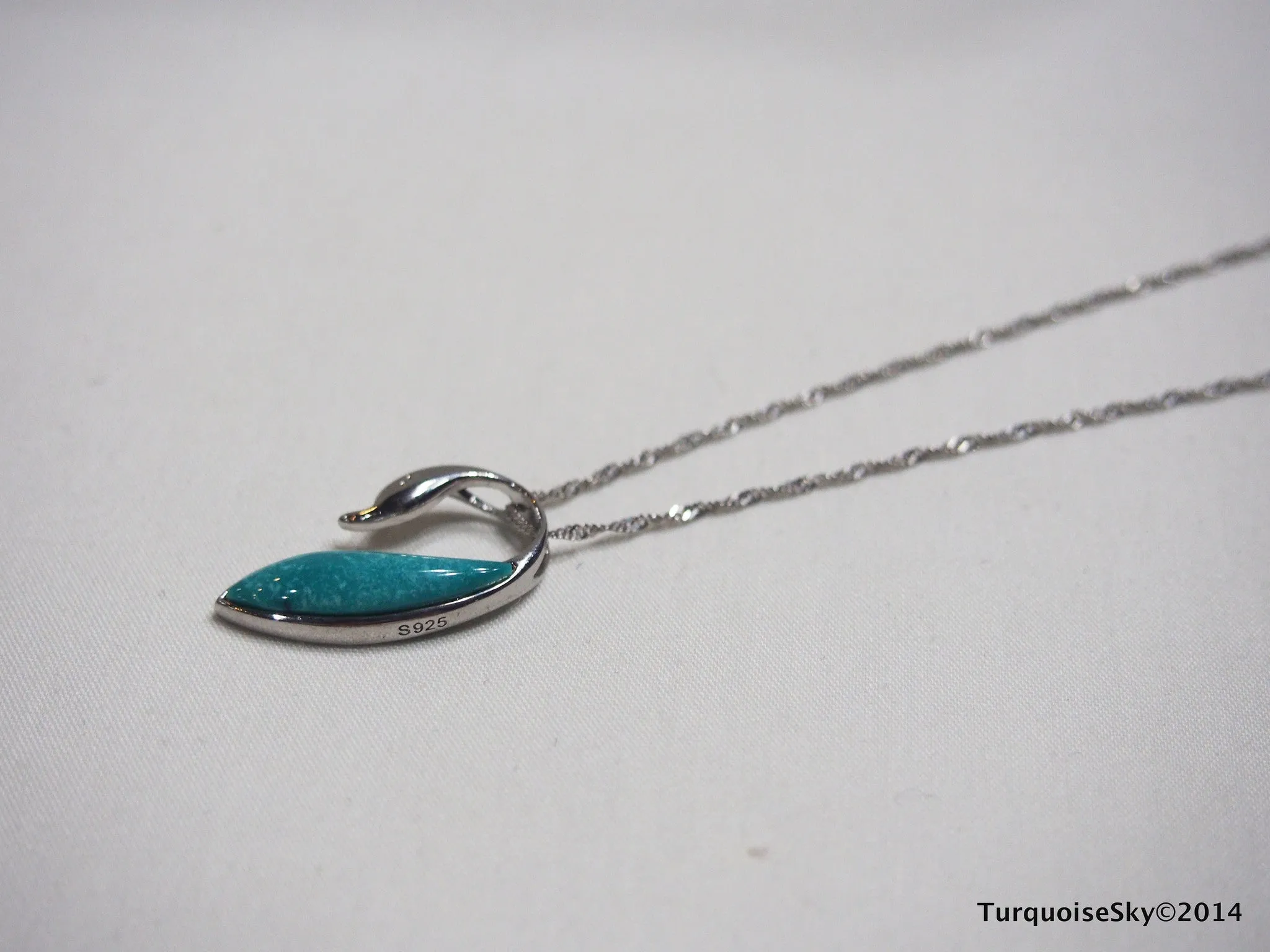 Natural turquoise necklace