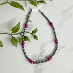 Navajo Pearls with Colored Stones