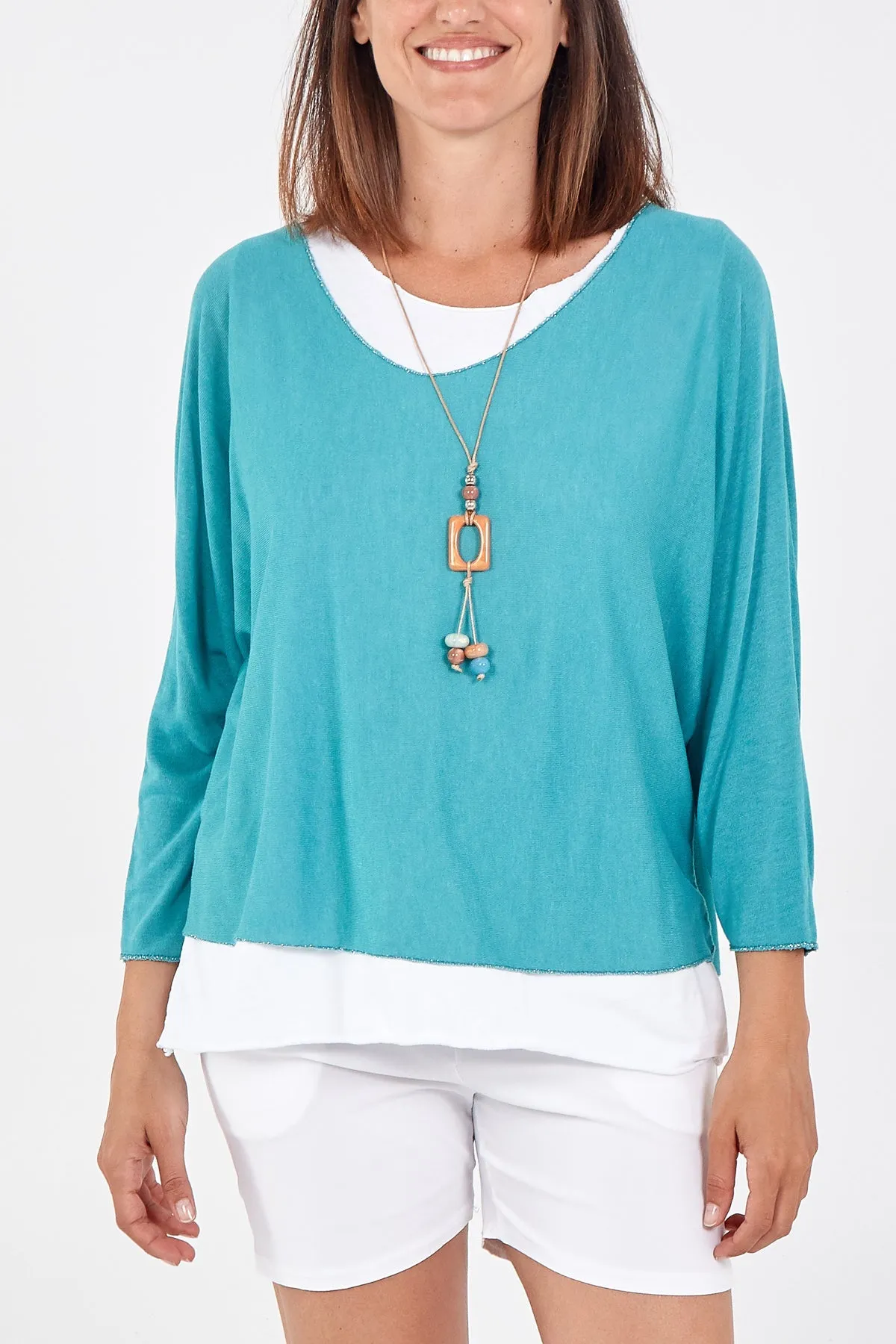 Necklace Double Layer Top