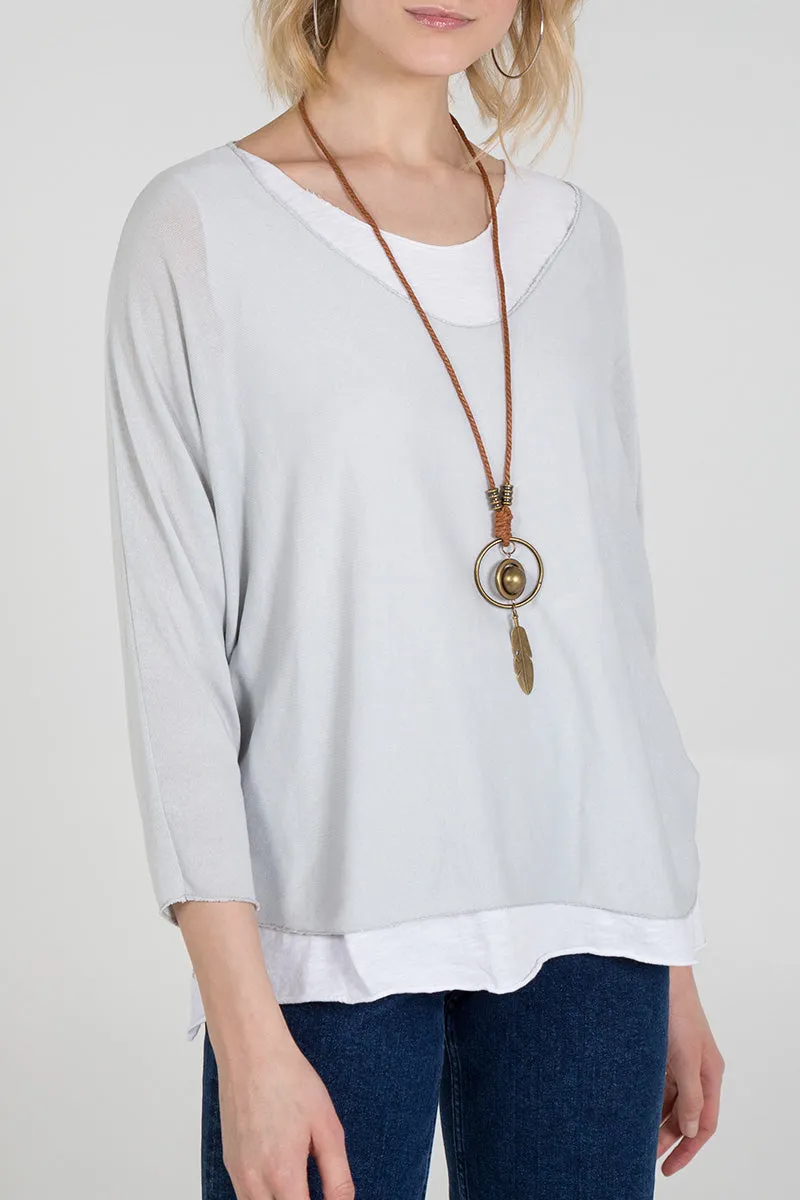 Necklace Double Layer Top