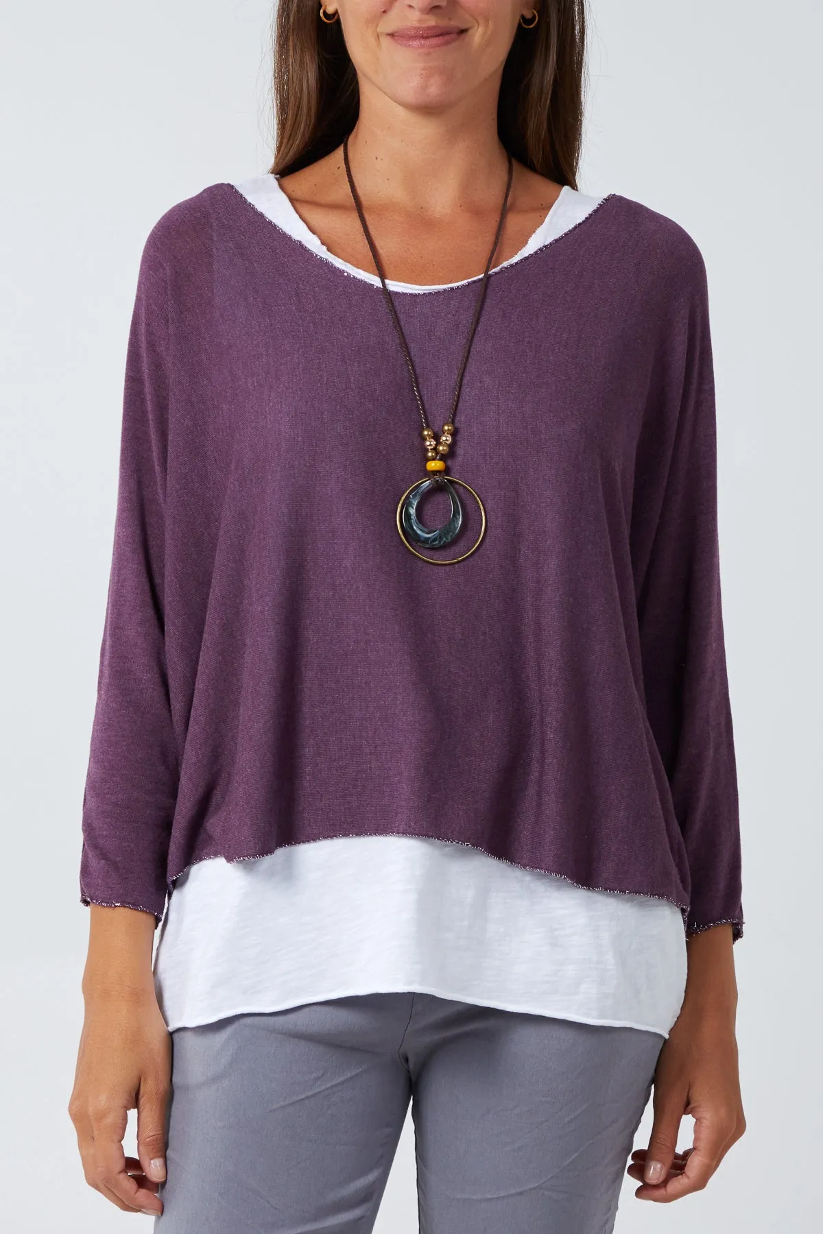 Necklace Double Layer Top