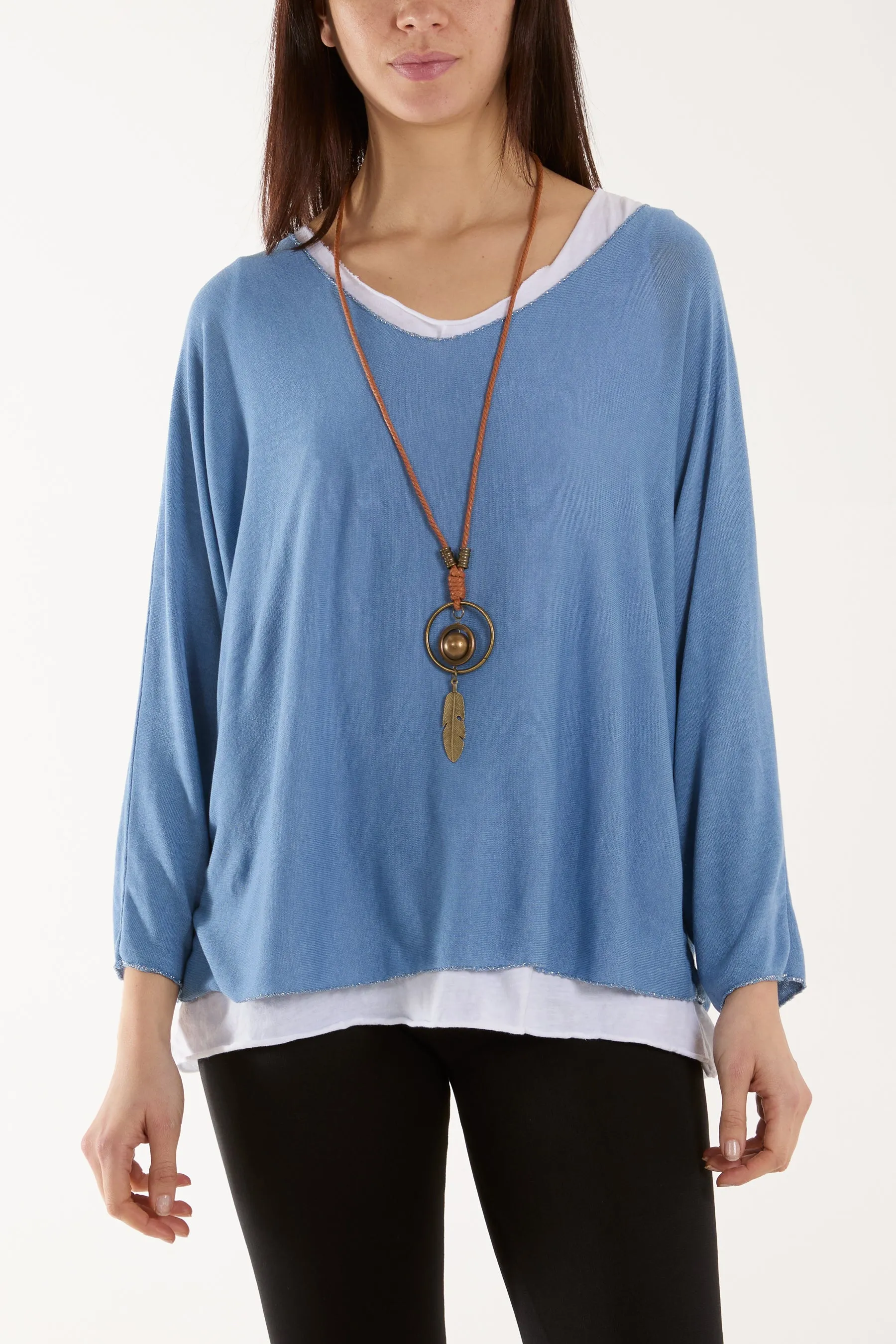 Necklace Double Layer Top