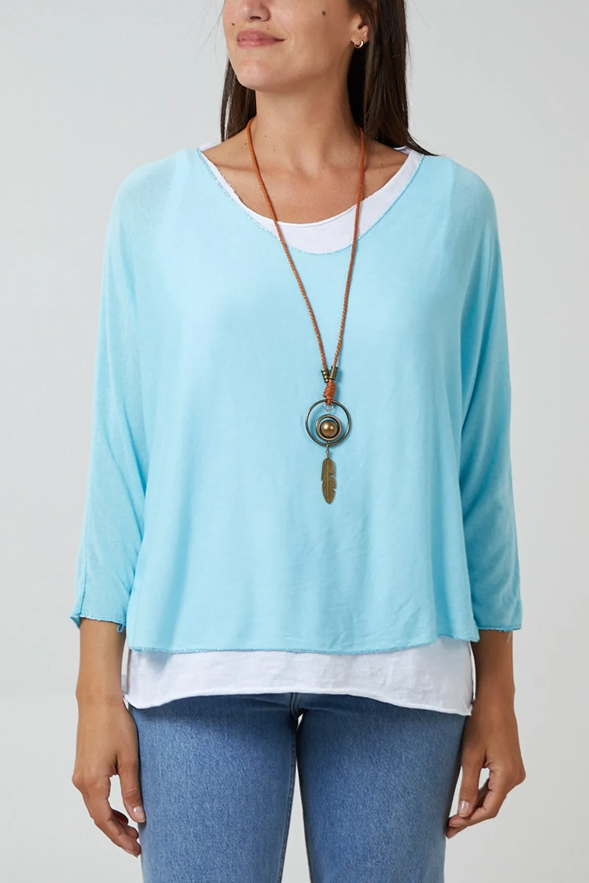 Necklace Double Layer Top