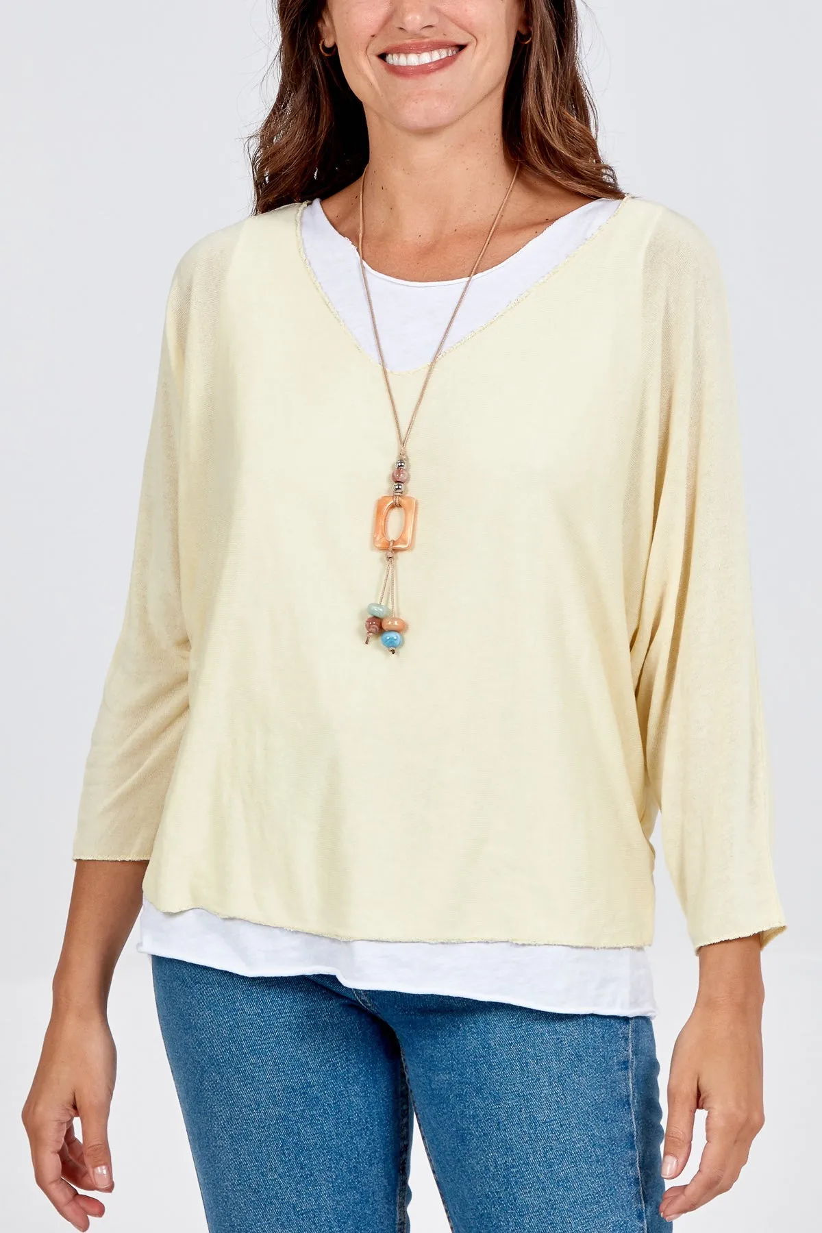 Necklace Double Layer Top