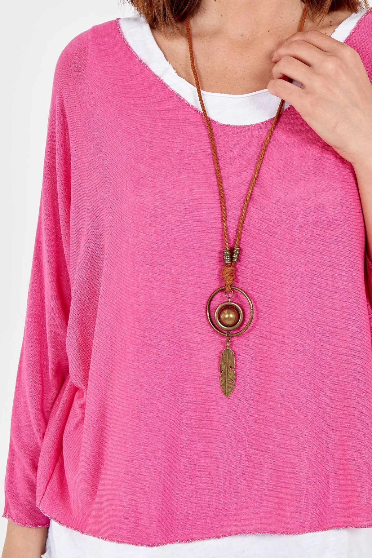 Necklace Double Layer Top