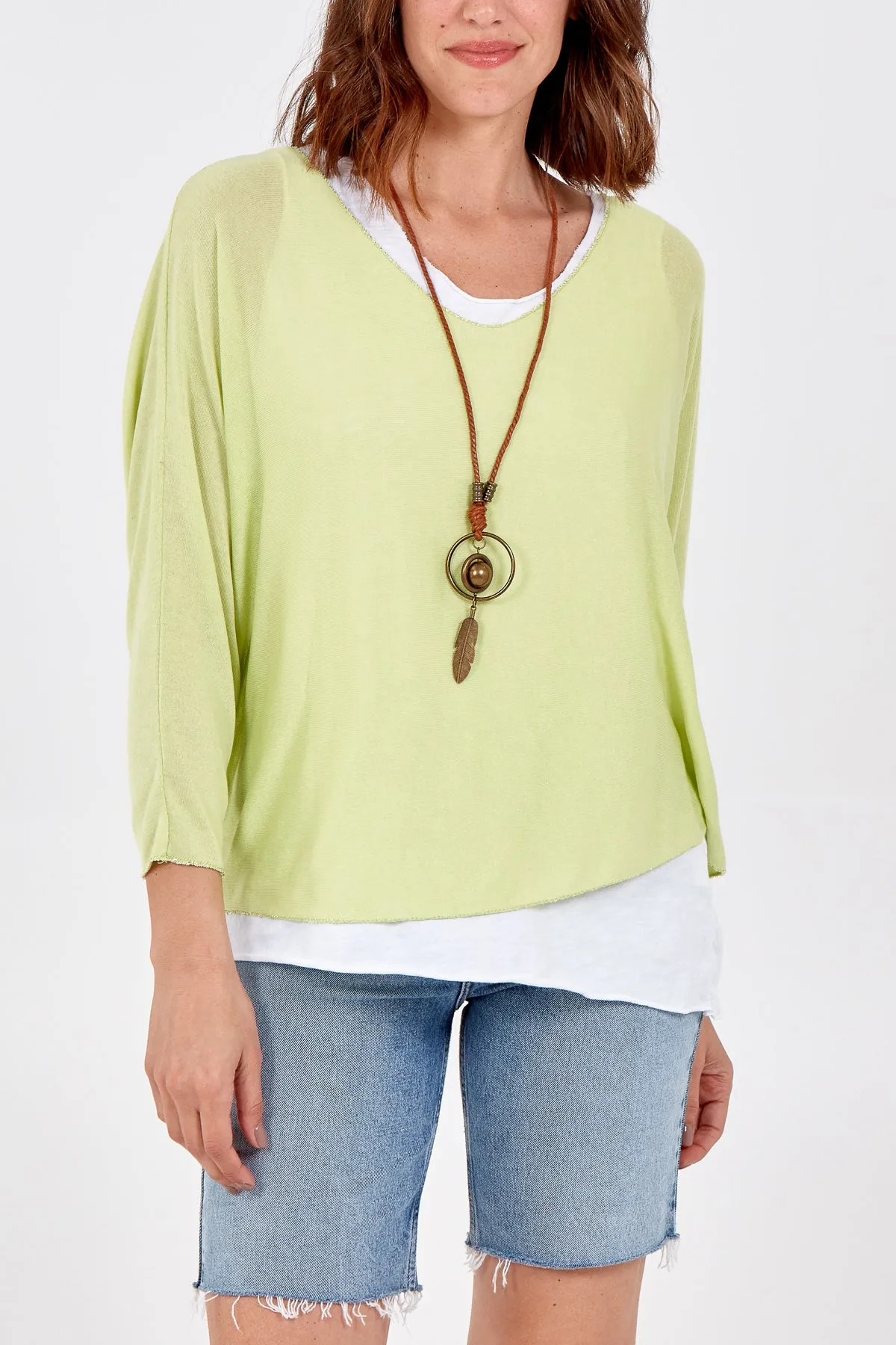 Necklace Double Layer Top