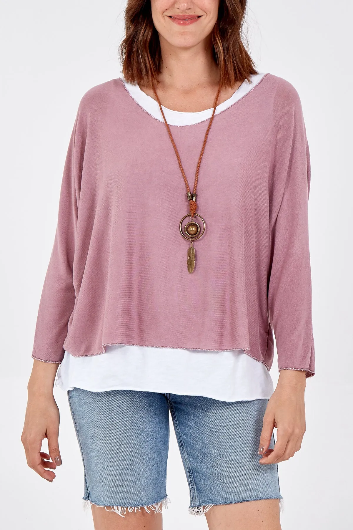 Necklace Double Layer Top