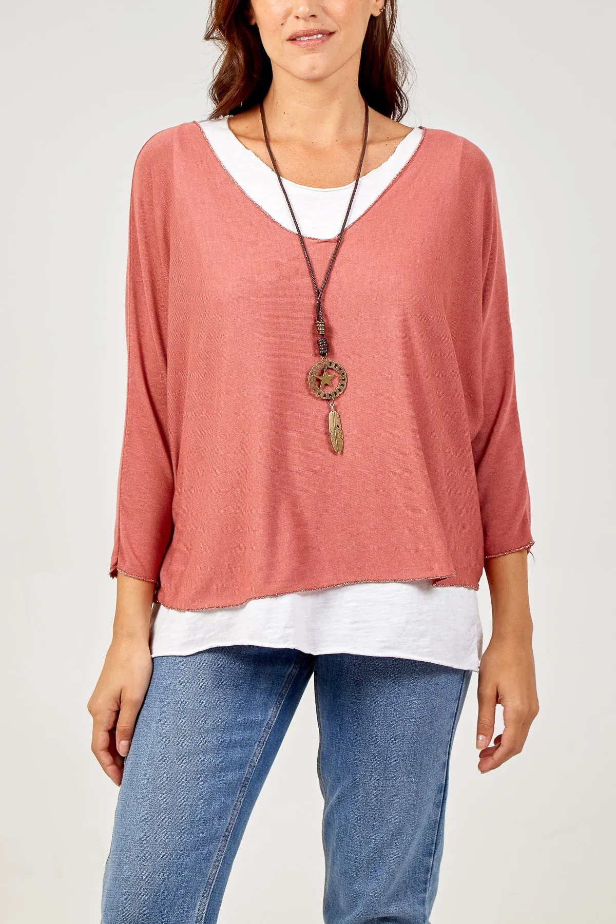 Necklace Double Layer Top