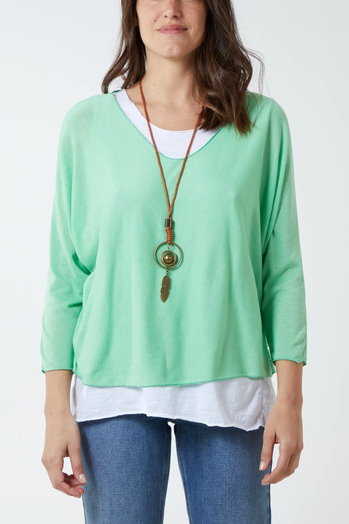 Necklace Double Layer Top