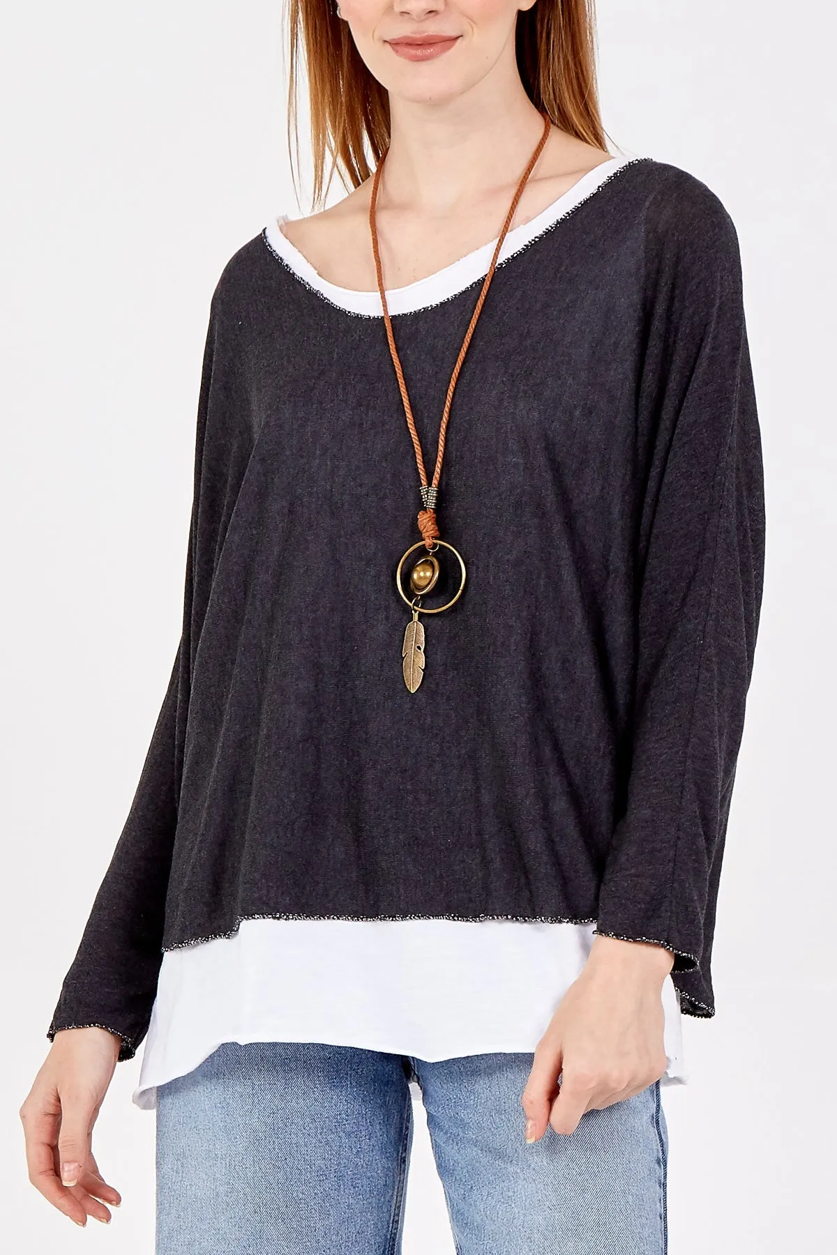 Necklace Double Layer Top