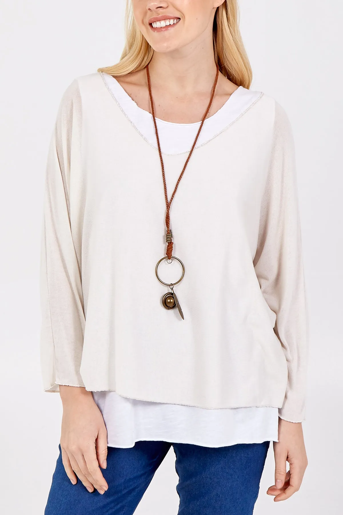 Necklace Double Layer Top