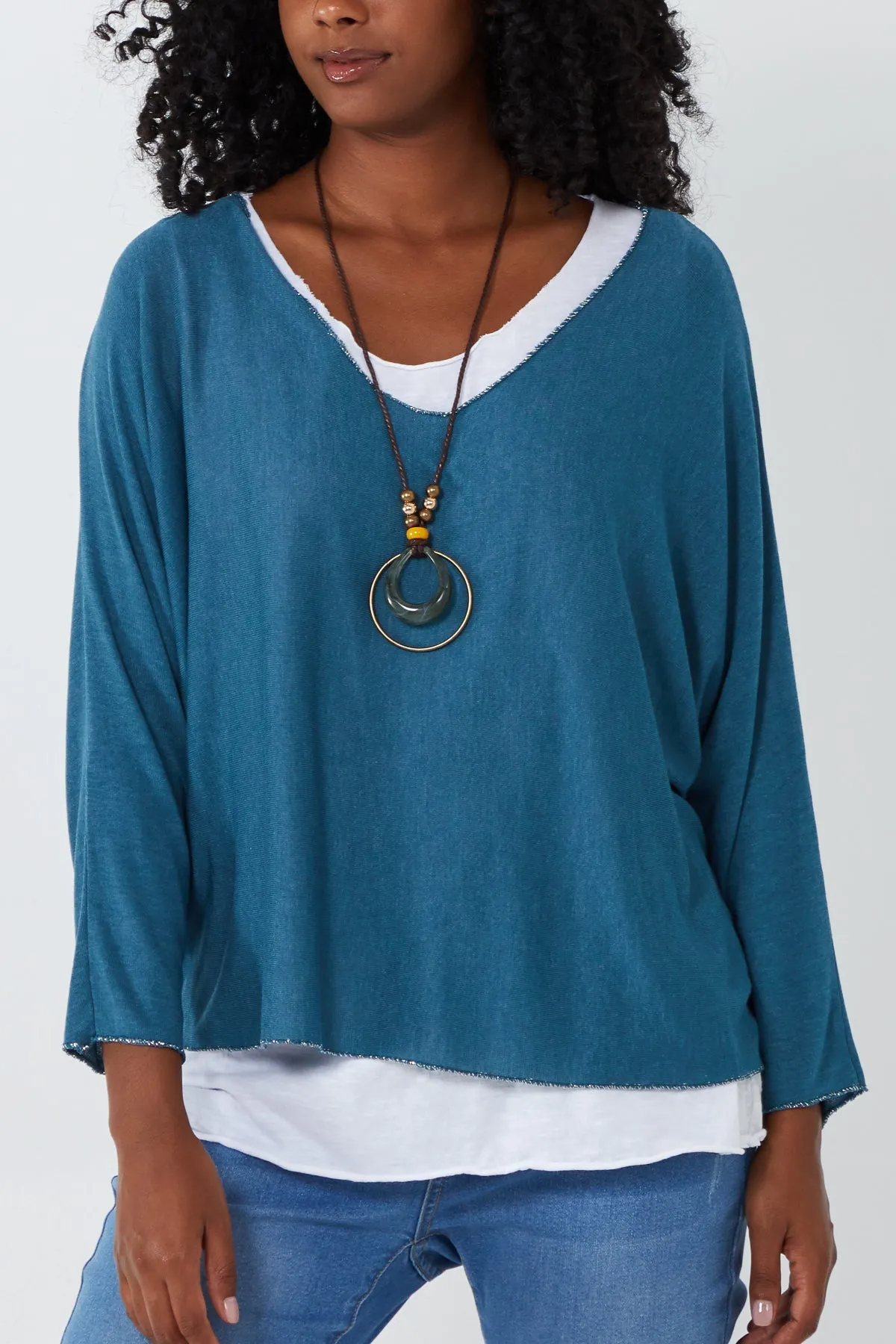 Necklace Double Layer Top