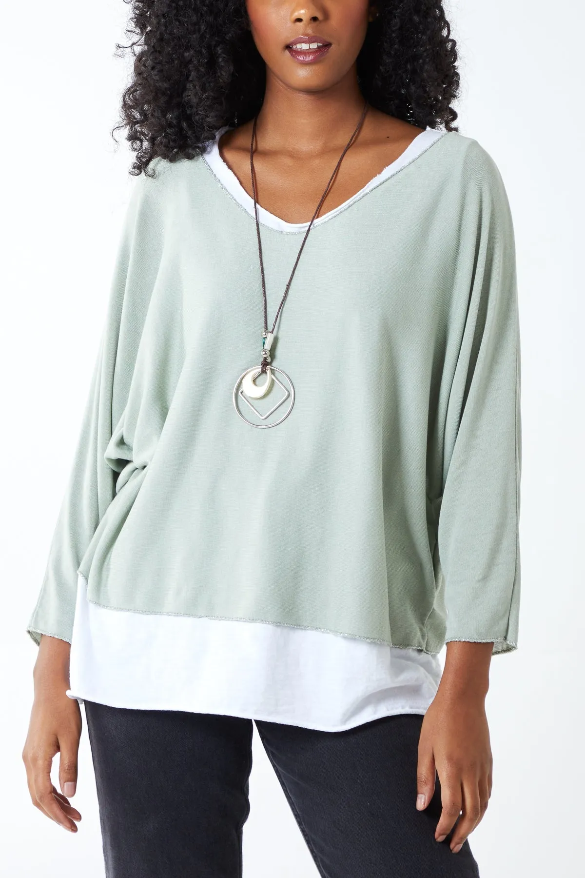 Necklace Double Layer Top