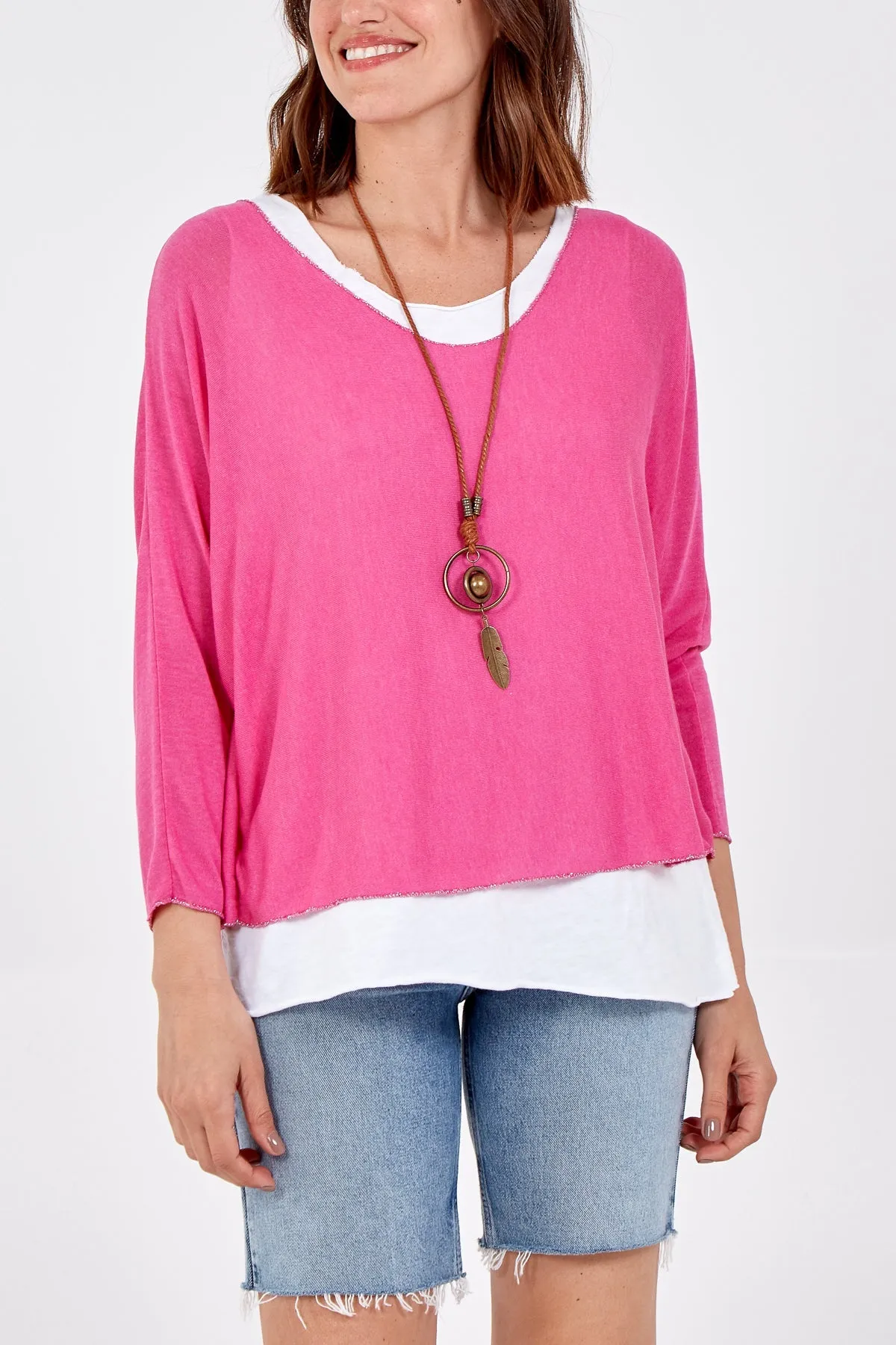 Necklace Double Layer Top