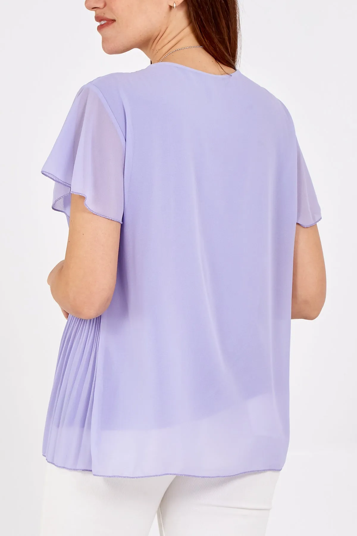 Necklace Pleated Top