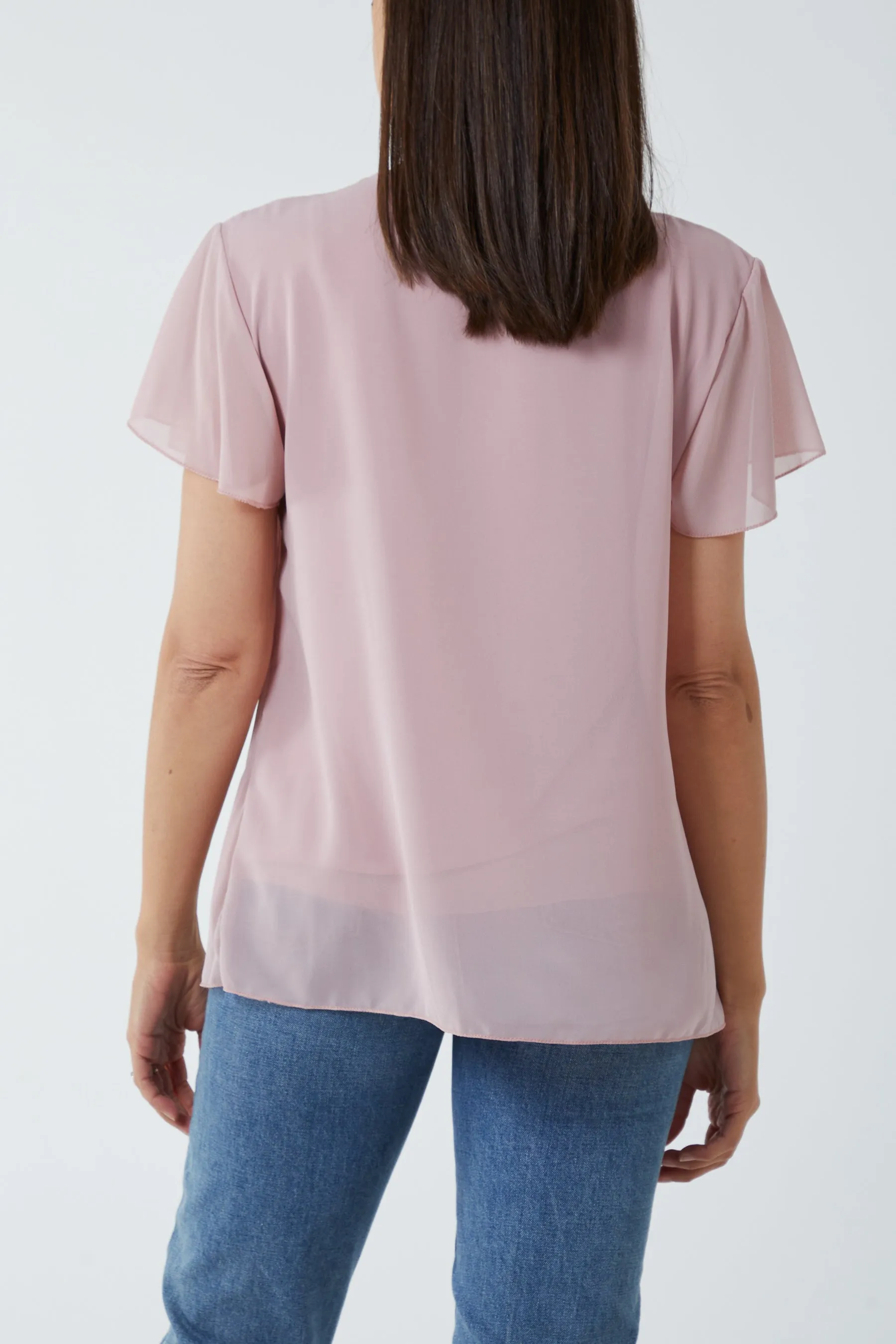 Necklace Pleated Top