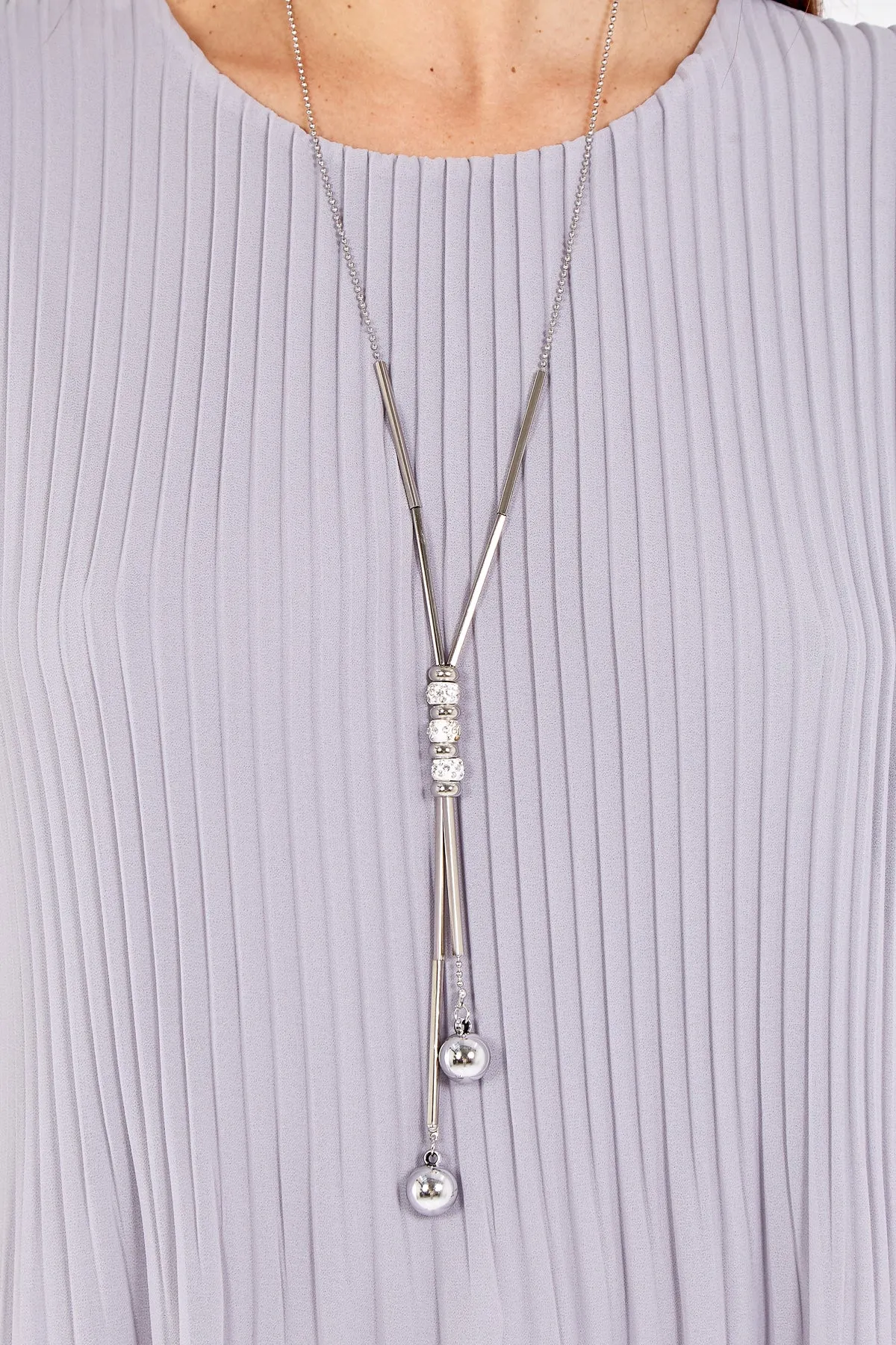 Necklace Pleated Top