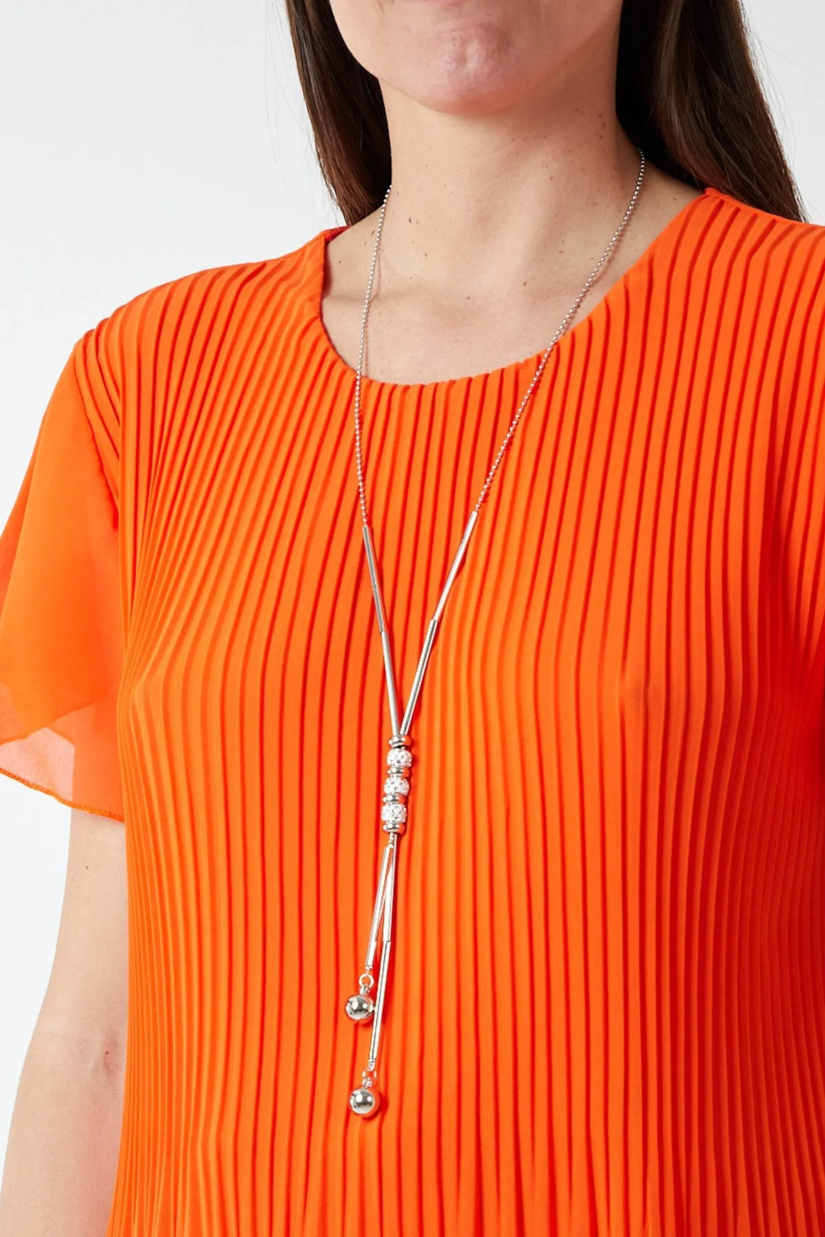 Necklace Pleated Top