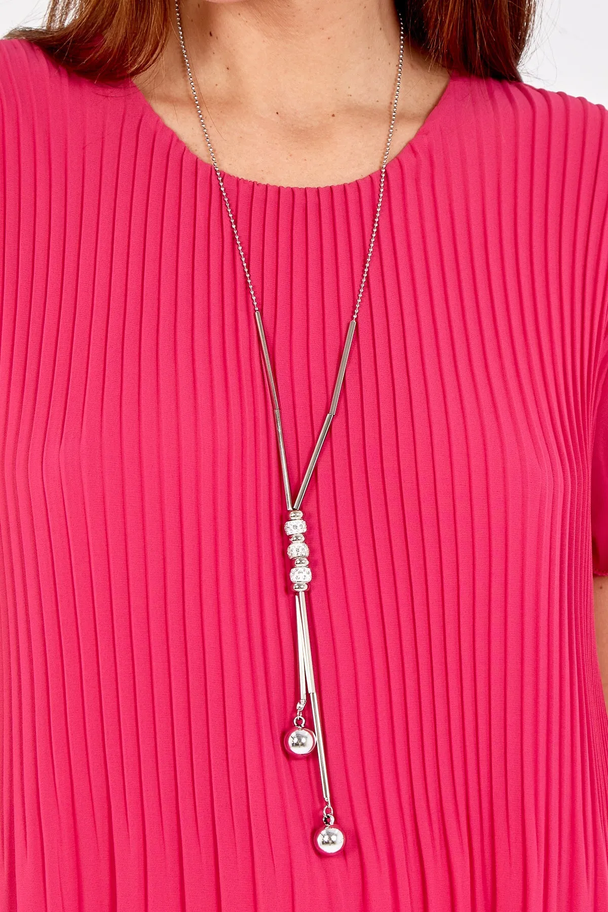 Necklace Pleated Top