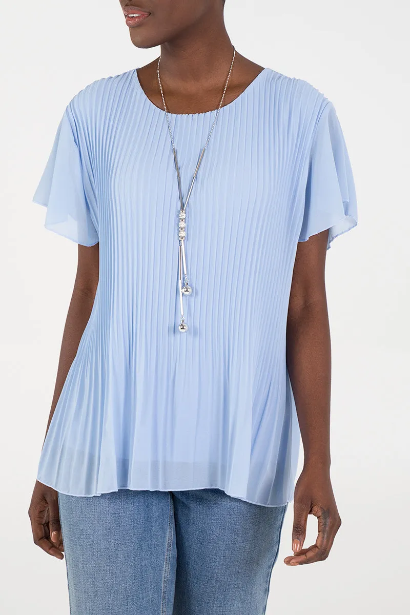 Necklace Pleated Top