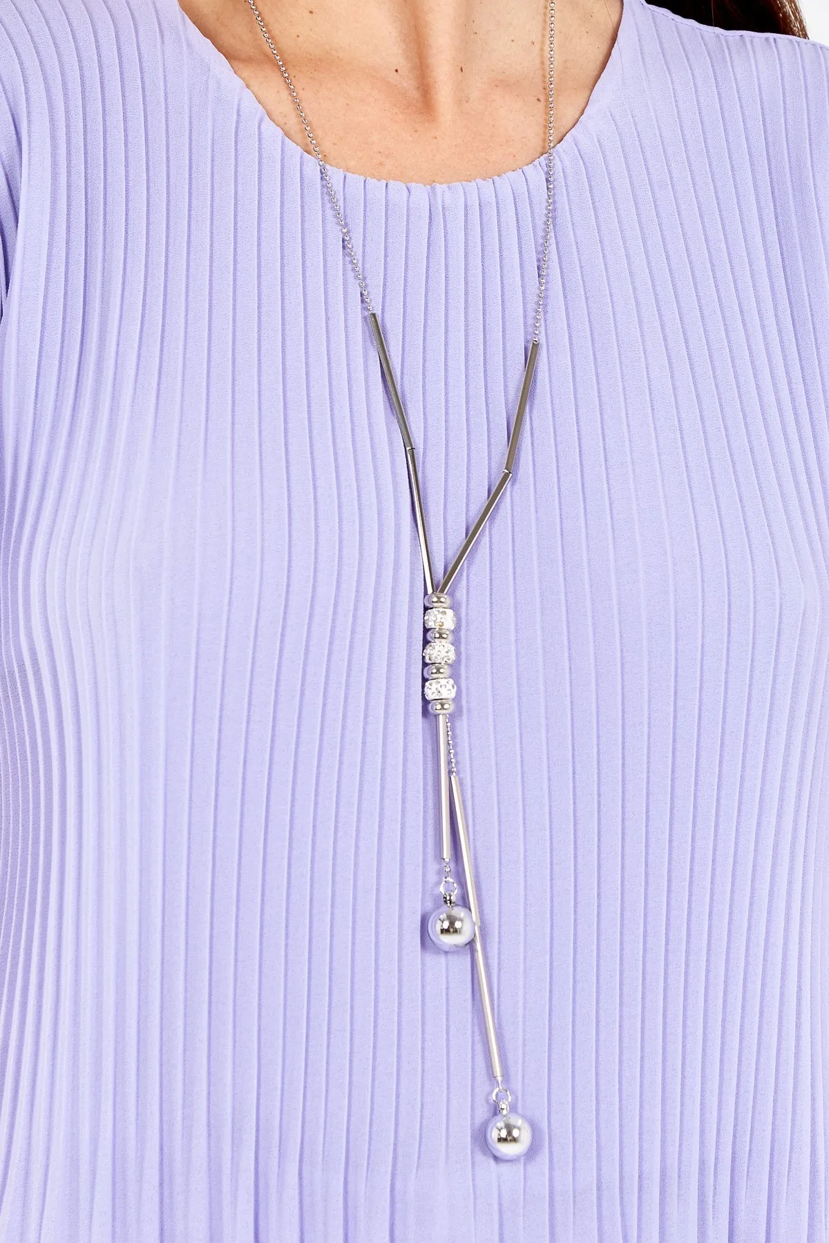 Necklace Pleated Top